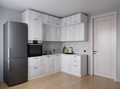 Кухонный гарнитур угловой Пайн 2200х1700 столешница 26мм