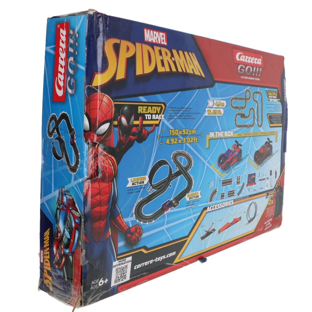 OUTLET Carrera GO!!! - Гоночная трасса 4,9 м Spider Man Racing + 2 машины 62580