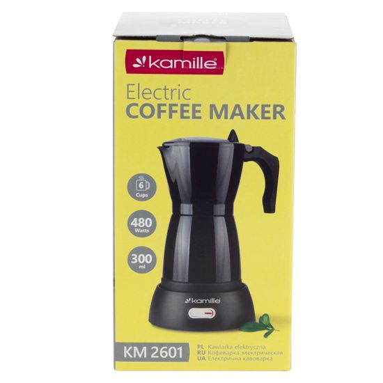 Кофеварка гейзерная электрическая Kamille КМ-2601