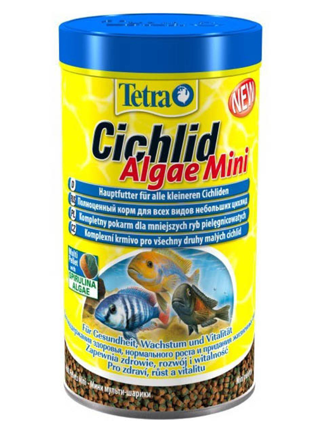 Корм для рыб TetraCichlid Algae Mini корм для всех видов цихлид 500 мл