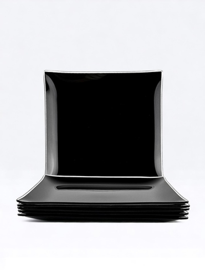 Тарелка молированная "BlacK" Ф230, квадрат