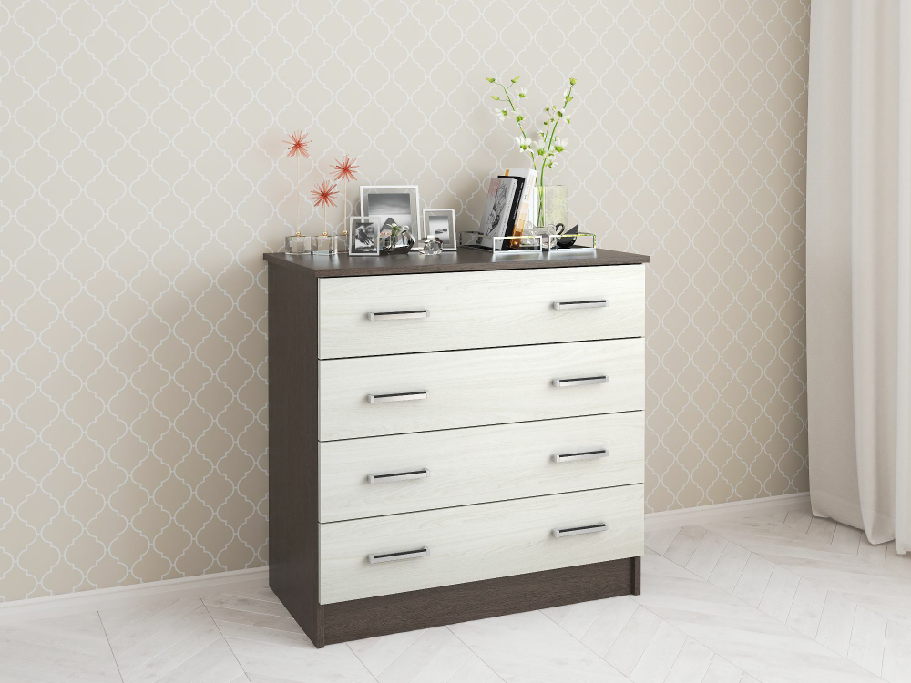 Комод длинный Катрин 3, венге/ясень анкор светлый