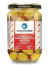 Оливки Marmarabirlik Biber фаршированные перцем 4XL 650 г
