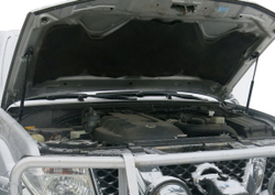 Упоры капота для Nissan Navara D40 2004-2015/Pathfinder R51 2004-2014, 2 шт., UNIPAT011
