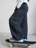 Штаны для девочки серые на осень