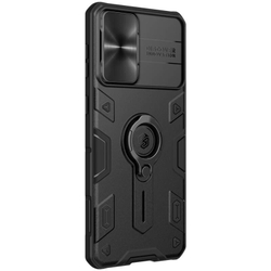 Противоударный чехол с кольцом и защитой камеры Nillkin CamShield Armor Case для Samsung Galaxy S21+