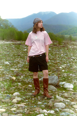 Футболка Called a Garment Flying Saucer T-Shirt "Light Pink"