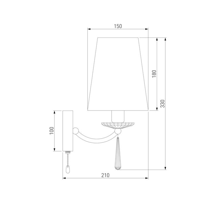 Бра Eurosvet 60079/1 хром