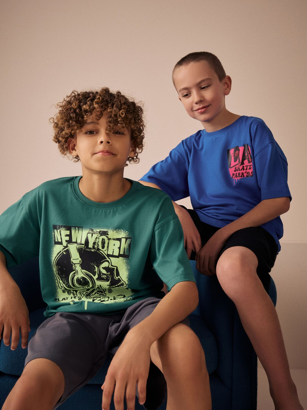 Пижама для мальчика Next AM2-790, 2 шт., Синий, Зеленый