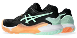 Женские кроссовки для Падел Asics Gel-Resolution 9 Padel - black/mint tint