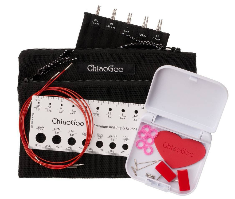 Набор ультратонких спиц ChiaoGoo Mini Twist Set 10 см арт. 7400-М