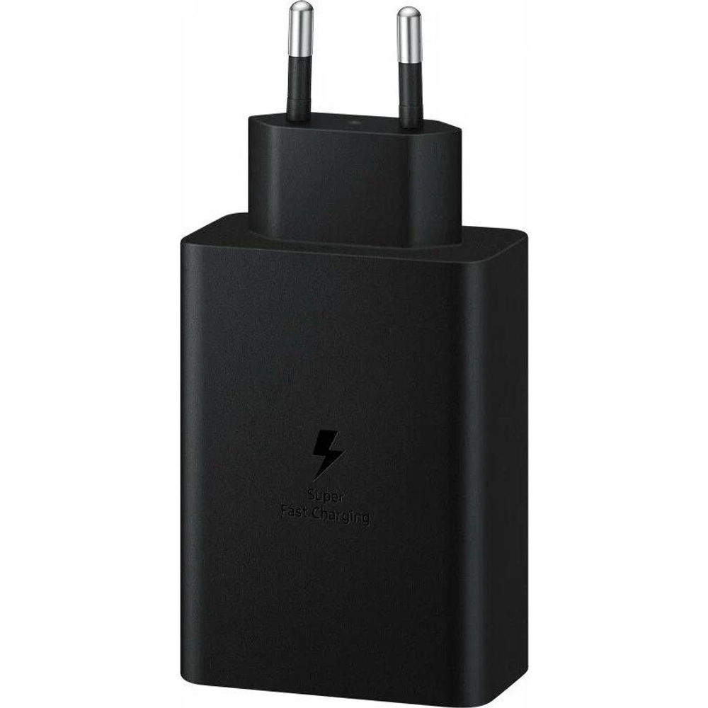 Сетевое зарядное устройство Samsung Trio мощностью 65 Вт (2 USB-C, USB-A) (EP-T6530) Мощный адаптер питания. Есть поддержка PD 3.0, PPS и SFC 2.0
