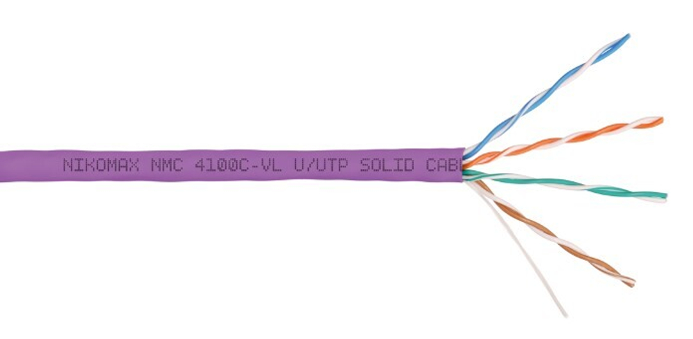 Кабель витая пара U/UTP 5e кат. 4 пары NikoMax NMC 4100C-VL