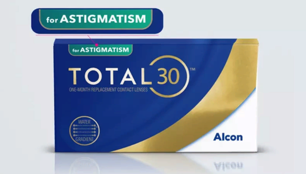 TOTAL 30 for ASTIGMATISM (Тотал 30 для астигматизма) Цилиндр -1.75 3 линзы