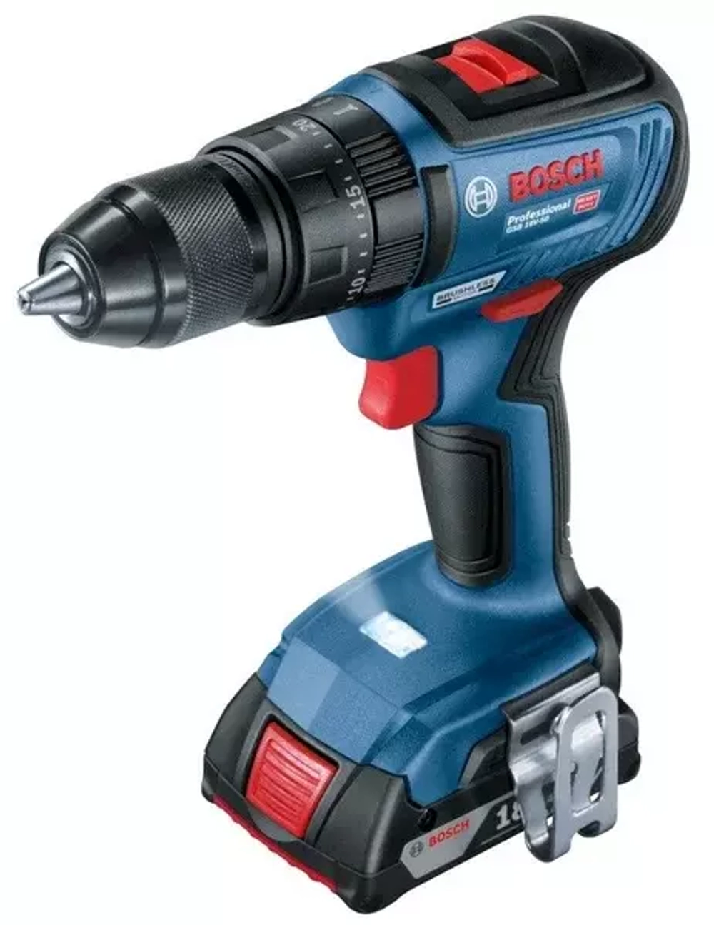 Аккумуляторная ударная дрель-шуруповерт BOSCH GSB 18V-50 06019H5100