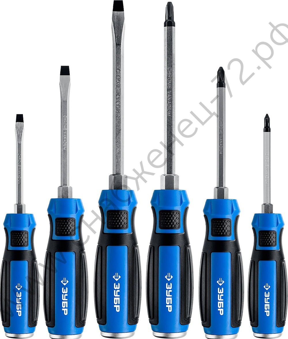 ЗУБР Ударник 6 предм., Набор ударных отверток, Профессионал (25026)