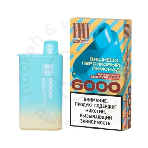 ОСДН DABBLER, до 6000 затяжек, Вишнёво-персиковый лимонад, 20 мг/мл (M)