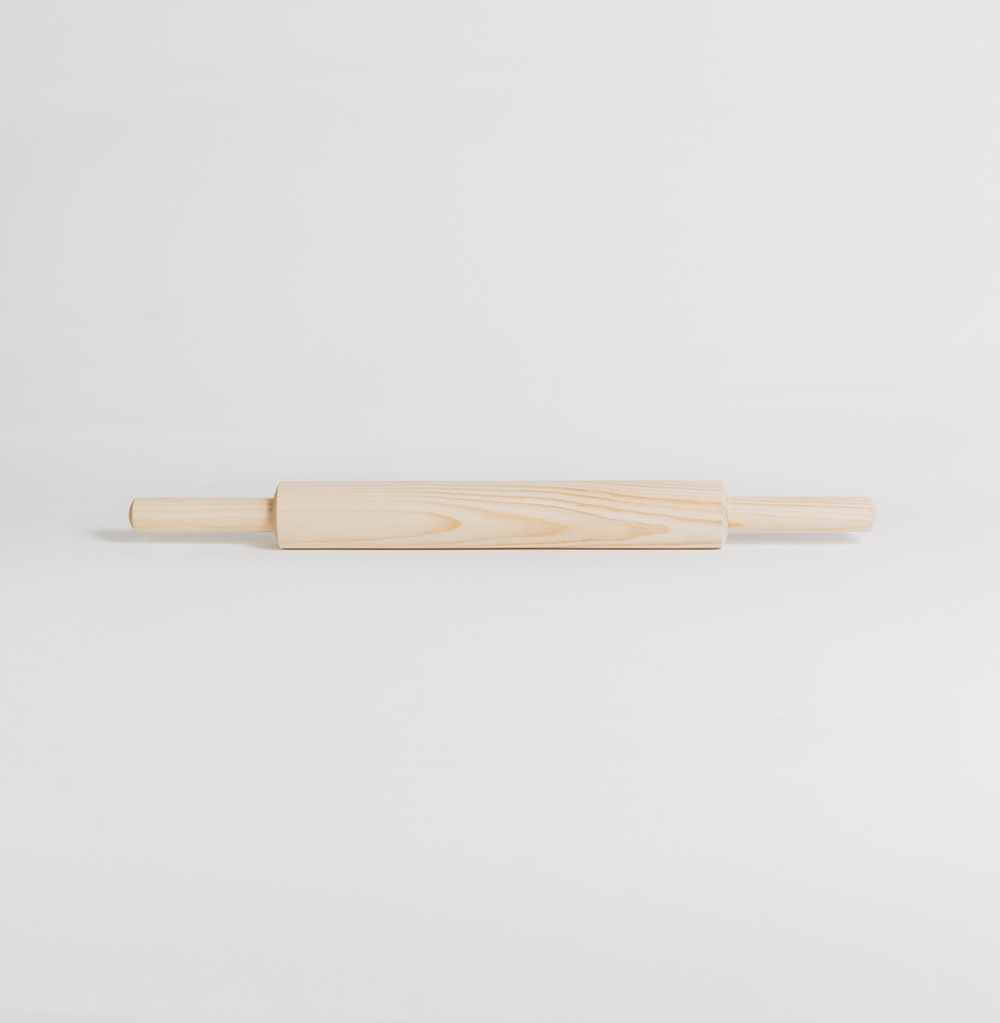 Деревянная скалка для раскатывания теста из сибирского кедра 45х4,5 см. RP6