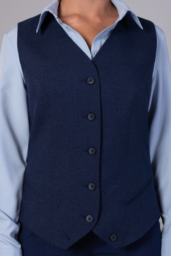 Жилет женский 4050АП, темный деним #38ТД064050АП