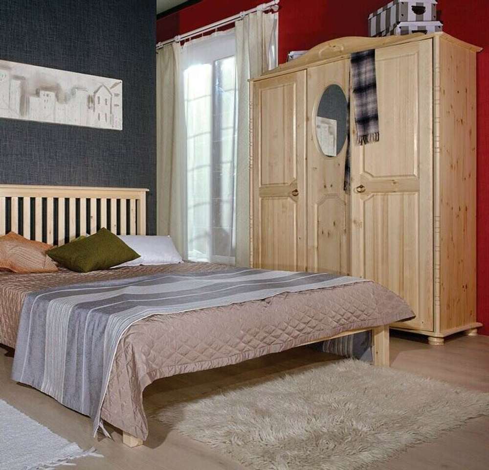 Шкаф для одежды, 150x204x60, Айно 3-створчатый