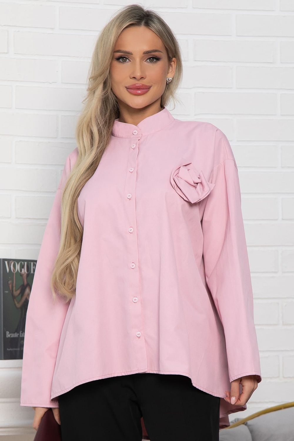 Блуза Луиза (розовая) Б15028-39М LT Collection