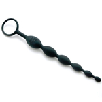 Анальная цепочка Anal Beads - 25,4 см. (Цвет: черный)