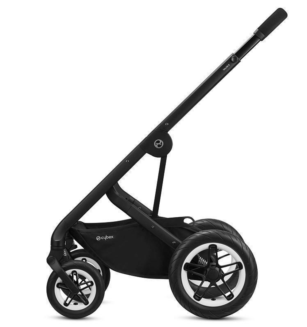 Коляска Cybex Talos S Lux BLK complete Aton S2 Moon Black Base One 4 в 1 Moon Black с дождевиками