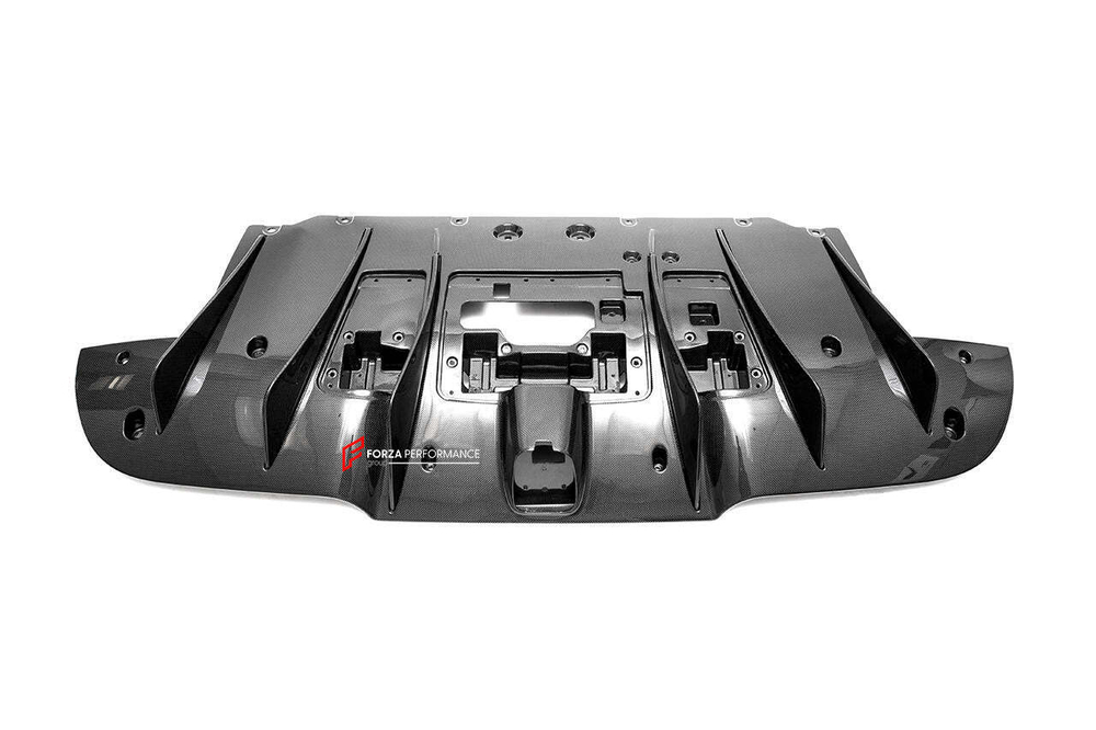 Карбоновый диффузор заднего бампера на замену для Ferrari 488 GTB Spider 2015-2020 2015-2020 Феррари