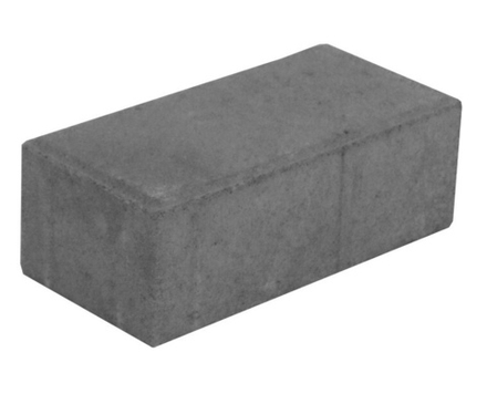 Брусчатка Кирпичик 200x100x60 мм серый