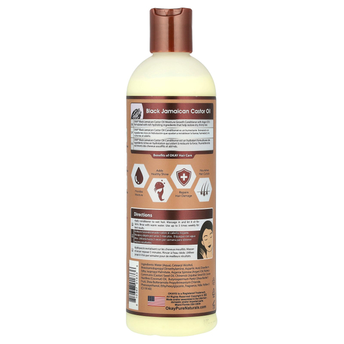 Okay Pure Naturals, Black Jamaican Castor Oil®, кондиционер, 355 мл (12 жидк. унций)