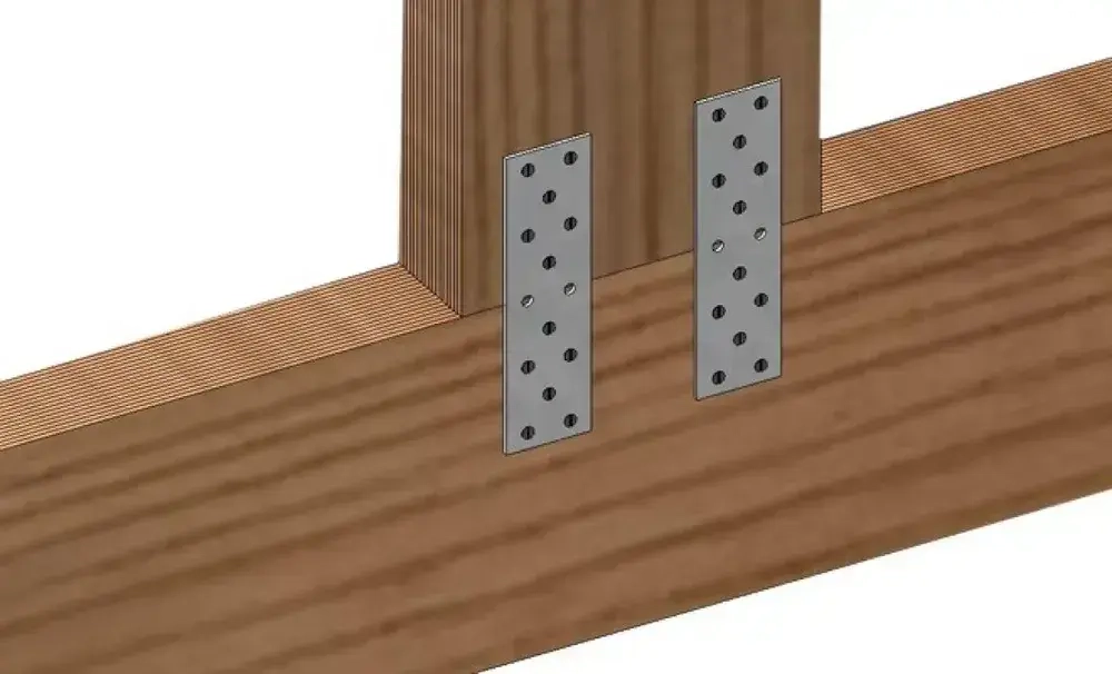 Пластина перфорированная крепежная,соединительная (PS) 80 мм x 200 мм (10 шт)