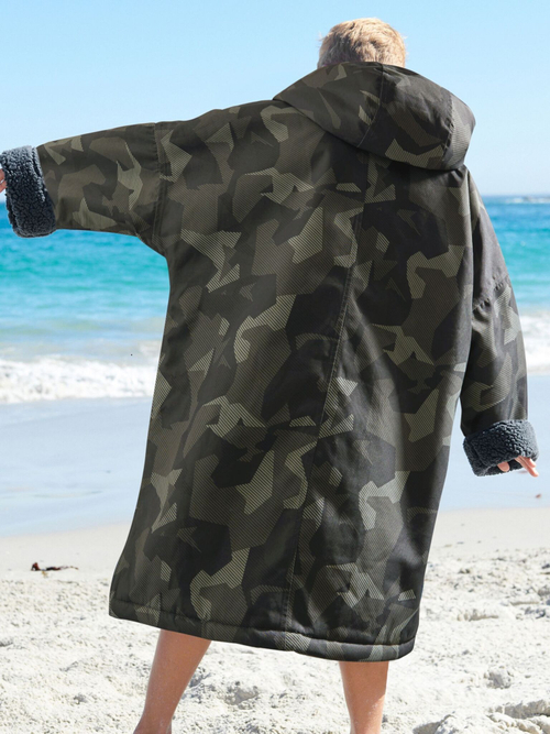 Плащ водонепроницаемый с флисовой подкладкой Next B24-576, Хаки