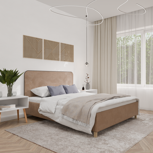 Двуспальная кровать с подъемным механизмом Абстракт Элит, 160х200