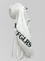 Парка MG 77268 комбинированная с кулиской на талии и капюшоном