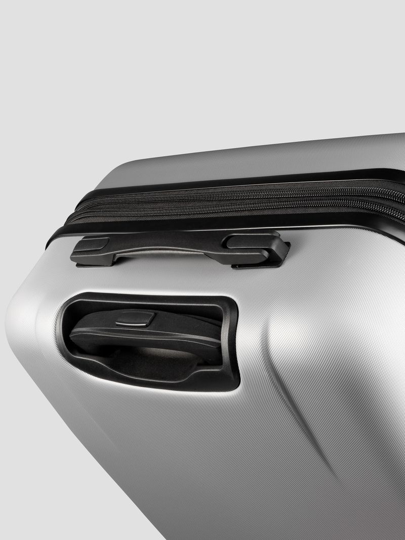 Чемодан Bonle размер М Серебристый