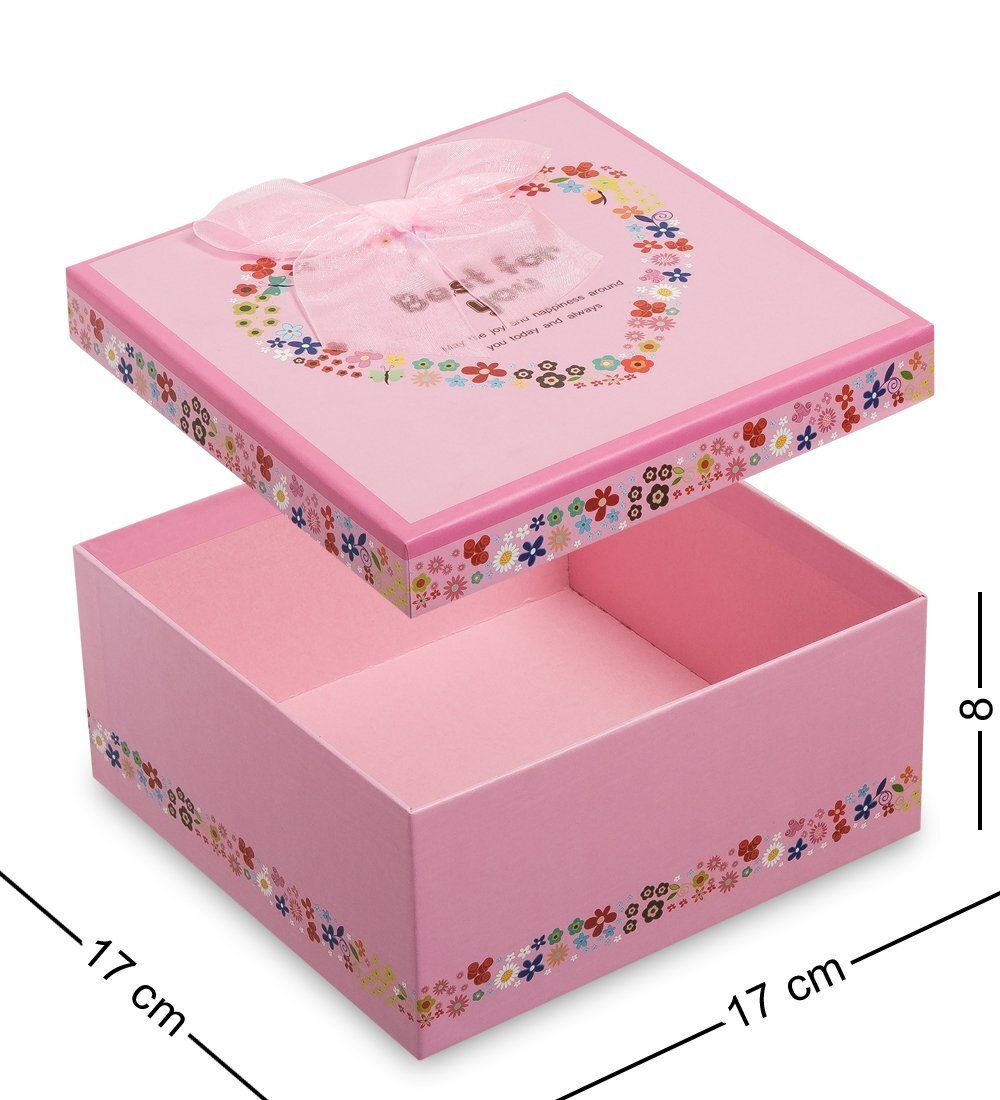 WG-29/2-A Коробка подарочная «Квадрат» цв.розовый