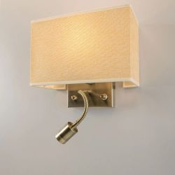 Citilux Декарт CL704303 Бра с бежевым абажуром и диммером