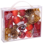 Набор украшений «Карнавал» 4 см, Красный, золото