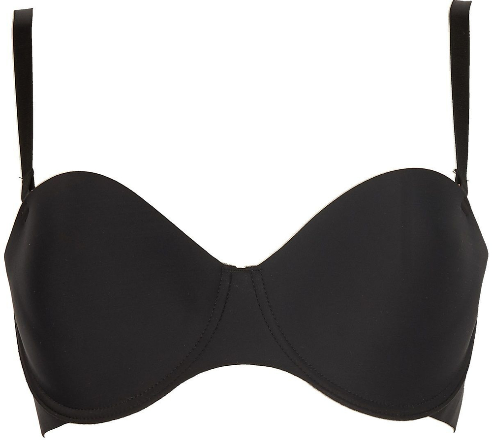 Набор из 2 бюстгальтеров-балконет - черного и леопардового (Размер: 36B) (Цвет: черный с леопардовым)