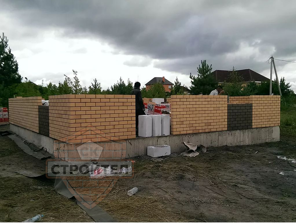 Строительство дома из кирпича 115 м2