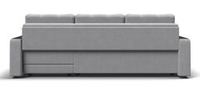 Угловой диван Босс Классик Велюр Монолит сталь