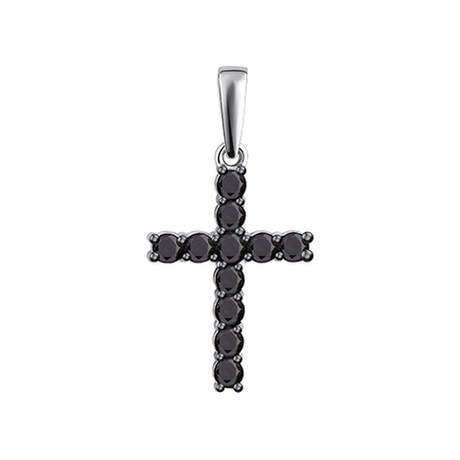 Подвеска из серебра с фианитами