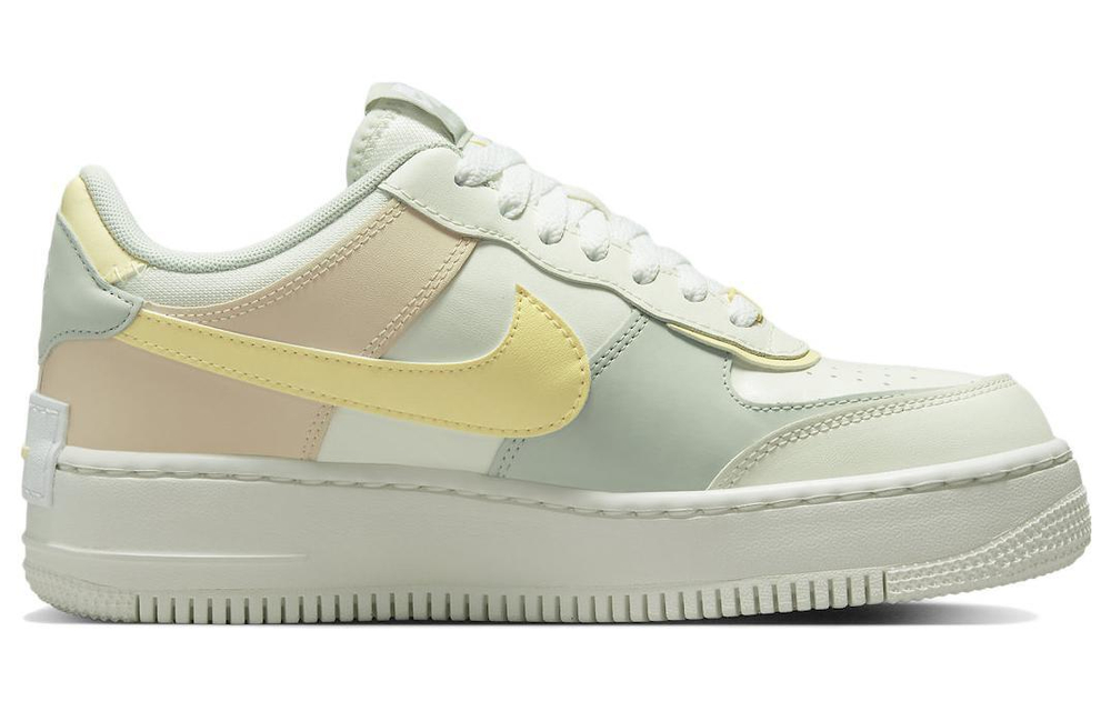 Кроссовки Nike Air Force 1 Shadow "Citron Tint" (Женская размерная сетка)
