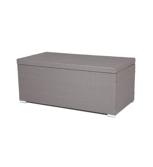 "Порту" сундук водонепроницаемый из искусственного ротанга, цвет графит