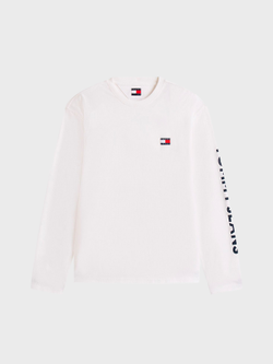 Лонгслив Tommy Jeans Badge Ecru