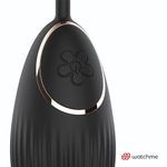 Черное виброяйцо с пультом-часами (Цвет: черный)