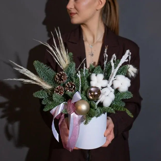 Новогодняя композиция Снежный лес