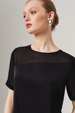 23098 Блузка женская (черный)