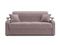Диван Денвер 1,4 - Velutto 22 коричневый/  коричневая накладка