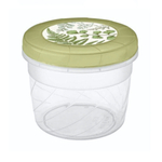 Банка с завинчивающейся крышкой с декором 0,8л (зеленый)